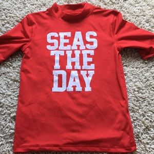 Boys Medium Swim shirt only worn once